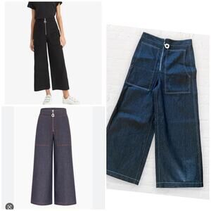 NEW Edun Denim Cropped Leg Pant